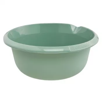 keeeper Björk Round Bowl 6L, Nordic Green, Ø32 cm, Melamine, with Measuring Scale and Pouring Spout