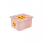 keeeper Box with Lid 15L Karolina “Emoji Hearts” 38x29.5x20.5cm Pink