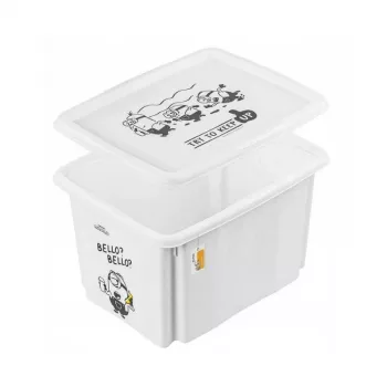 keeeper Box with lid 30L Karolina “Minions Bello” 45x35x27cm white