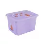 keeeper Box with lid 45L Karolina Capybara 55.5x40x30cm soft purple
