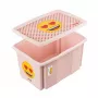 keeeper Box with lid 45L Karolina “Emoji Hearts” 55.5x40x30cm pink