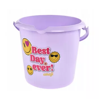 keeeper Deco Bucket 10L Ilvie Emoji Best Day Ø30x28cm Purple