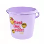 keeeper Deco Bucket 10L Ilvie Emoji Best Day Ø30x28cm Purple