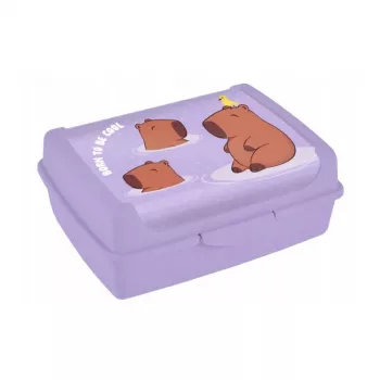 keeeper Food Storage Container deco-click-box midi 1L Carla “Capybara” 17x13x7cm Soft Purple