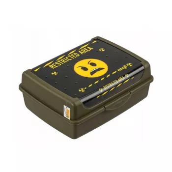 keeeper Food Storage Container deco-click-box midi 1L Carla Emoji Danger Olive