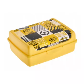 keeeper Food Storage Container deco-click-box midi 1L Carla Minions Mosaic 17x13x7cm Yellow