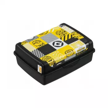 keeeper Food Storage Container deco-click-box midi 1L Carla Minions Mosaic 17x13x7cm Black