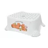 keeeper kids Step Stool Tomek “Cute Capybara” White, 40.5 x 28.5 x 14 cm, Non-Slip, 150 kg Load