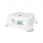 keeeper kids Step Stool Tomek Stitch, White with Print, 40.5 x 28.5 x 14 cm, Anti-Slip Surface and Rubberized Feet, Load Capacity 100 kg