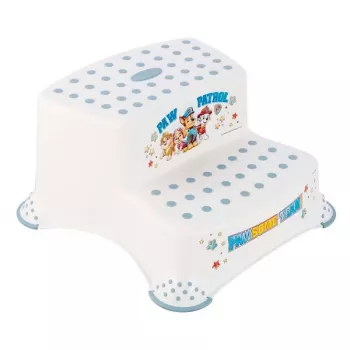 keeeper kids Two-Step Stool 'Igor' Paw Patrol, White with Print, Load Capacity 80 kg, Non-Slip, 40x37x21 cm