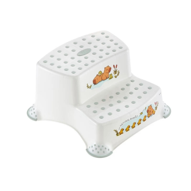 keeeper kids Two-Tier Bench Igor “Cute Capybara” White 40x37x21 cm