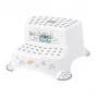 keeeper kids Two-Tier Step Stool Igor Stitch, White with Print, 120 kg Load Capacity, Anti-Slip Feet
