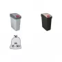 keeeper magne 25L 2-Way Swing Lid Waste Bin, Silver/Grey 1060416000000