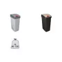 keeeper magne 45 L Waste Bin with 2-Way Swing Lid, Silver/Grey 1060516000000