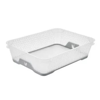 keeeper Mini Basket A5 with Non-Slip Base Jonas 26.5x20x7 cm Transparent/Grey