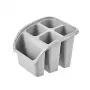 keeeper Pino Cutlery Dryer, Polypropylene, Nordic Grey, 16 x 16 x 12 cm