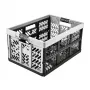 keeeper Profi Folding Box ben, 45 L, Light Silver – Load Capacity 50 kg, Foldable & Stackable, Space-Saving Storage Crate with Soft Grip Handles, PP/TPE, 54 x 37 x 28 cm