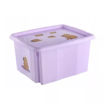 keeeper Storage Box with Lid 24L Karolina “Capybara” Soft Purple