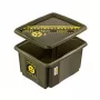 keeeper Storage Box with Lid 24L Karolina “Emoji Danger” Olive 42.5x35.5x22.5cm