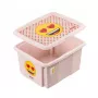 keeeper Storage Box with Lid 24L Karolina “Emoji Hearts” 42.5x35.5x22.5 cm Pink