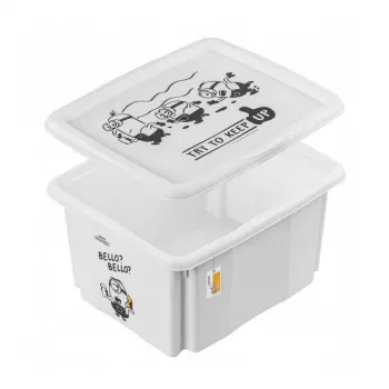 keeeper Storage Box with Lid 24L Karolina “Minions Bello” 42.5x35.5x22.5cm White