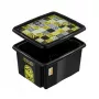 keeeper Storage Box with Lid 24L Karolina Minions Mosaic, Black, 42.5 x 35.5 x 22.5 cm