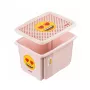 keeeper Storage Box with Lid 30L Karolina “Emoji Hearts” 45x35x27cm Pink