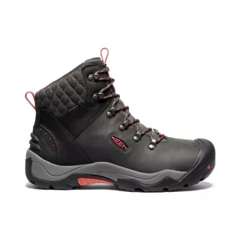 KEEN Women's Revel III Waterproof Winter Boot, Black/Rose, 8