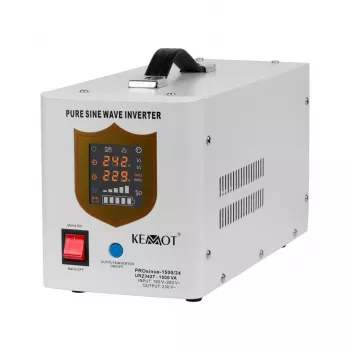 KEMOT PROsinus-1500/24 UPS Inverter with Pure Sine Wave and Charging Function 24V 230V 1500VA/1050W