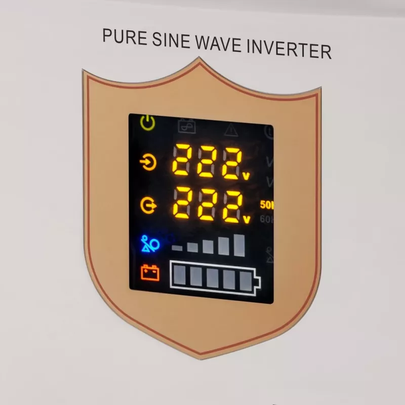 KEMOT PROsinus-2000 Emergency Power Supply Unit – Pure Sine Wave Inverter with 12V Charging Function, 230V, 2000VA/1200W