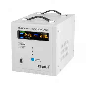 KEMOT SER-3000 Automatic Voltage Stabilizer 3000VA 2100W Servo Motor