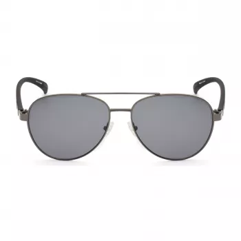 KENNETH COLE KC1318-5808A Men's Sunglasses - Classic Rectangle Metal Frame with UV400 Protection (58/15/140 mm)