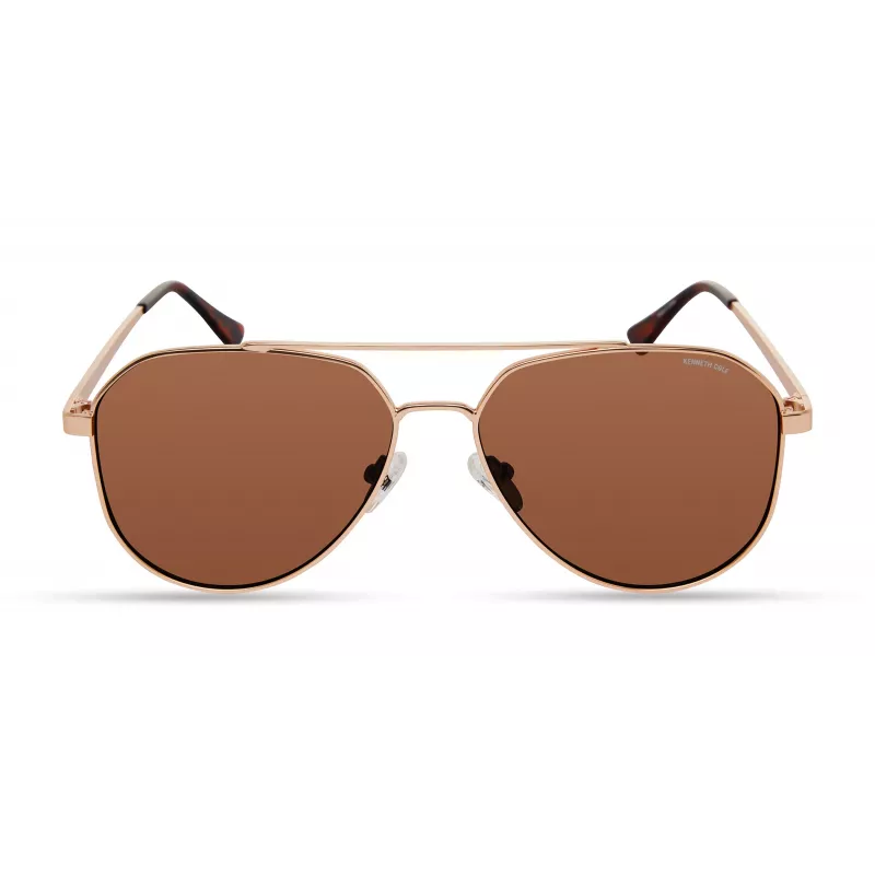 Kenneth Cole KC3009-5932E Men's Rectangular Acetate Sunglasses - Havana/Brown - 59/15/145 mm - UV400