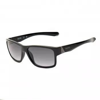 KENNETH COLE MAN KC1246-5801B Sunglasses - Shiny Black Frame, Grey Polycarbonate Lens, 58mm