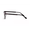 KENNETH COLE MAN KC1329-5709B Rectangular Sunglasses - Shiny Black Frame, Smoke Lens, 57mm