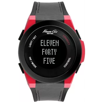 KENNETH COLE Men's 10022807 Analog Quartz Watch 47mm Black Stainless Steel