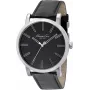 KENNETH COLE Men's IKC1997 Analog Quartz Stainless Steel Watch, 44mm, Black Dial, Silver-tone Band