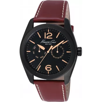 KENNETH COLE Men's IKC8063 Analog Quartz Watch 44mm Stainless Steel Mesh