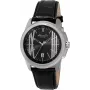 KENNETH COLE Men's Watch IKC8095 44mm Stainless Steel Quartz Analog Black Dial Silver Bracelet