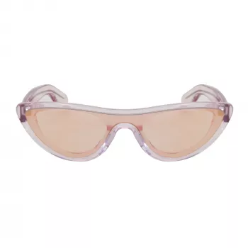 KENZO KZ40007I-72Z Women's Cat Eye Sunglasses Shiny Rose Gold Brown Gradient