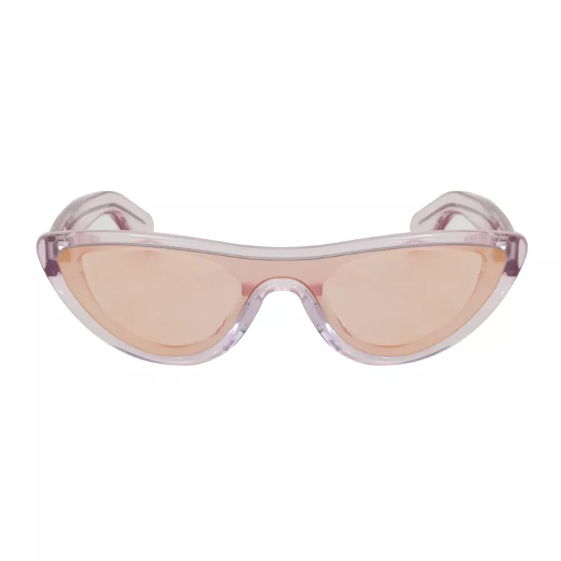 KENZO KZ40007I-72Z Women's Cat Eye Sunglasses Shiny Rose Gold Brown Gradient