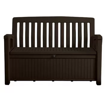 KETER 265 L Storage Bench with Seat, Brown