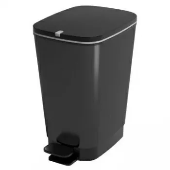 Keter Chic Bin 50L Rectangular Waste Container Black