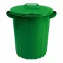 Keter Curver 90L Green Waste Container with Hinged Lid, Durable Polypropylene, Indoor/Outdoor