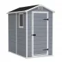 KETER Garden House Manor 4x6 Grey/White 130 x 192 x 198cm Outdoor Storage Shed