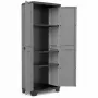 KETER STILO Tool Cabinet with Shelves 68 x 39 x 173 cm Grey/Black