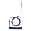 Keychron Coiled Aviator Blue Cable USB-C to USB-A with GX16 4-Pin Detachable Connector, 200 cm