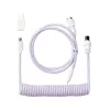 Keychron Coiled Aviator Cable USB-C to USB-A - Light Purple/Straight