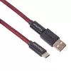 Keychron Coiled Aviator Cable - Red (USB-A to USB-C, 2m, Detachable GX12)