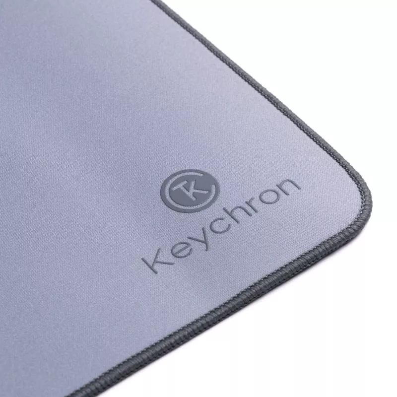 Keychron Desk Mat DM-13 Grey | 800x300mm Fine-Weave Fabric, Anti-Slip Rubber Base
